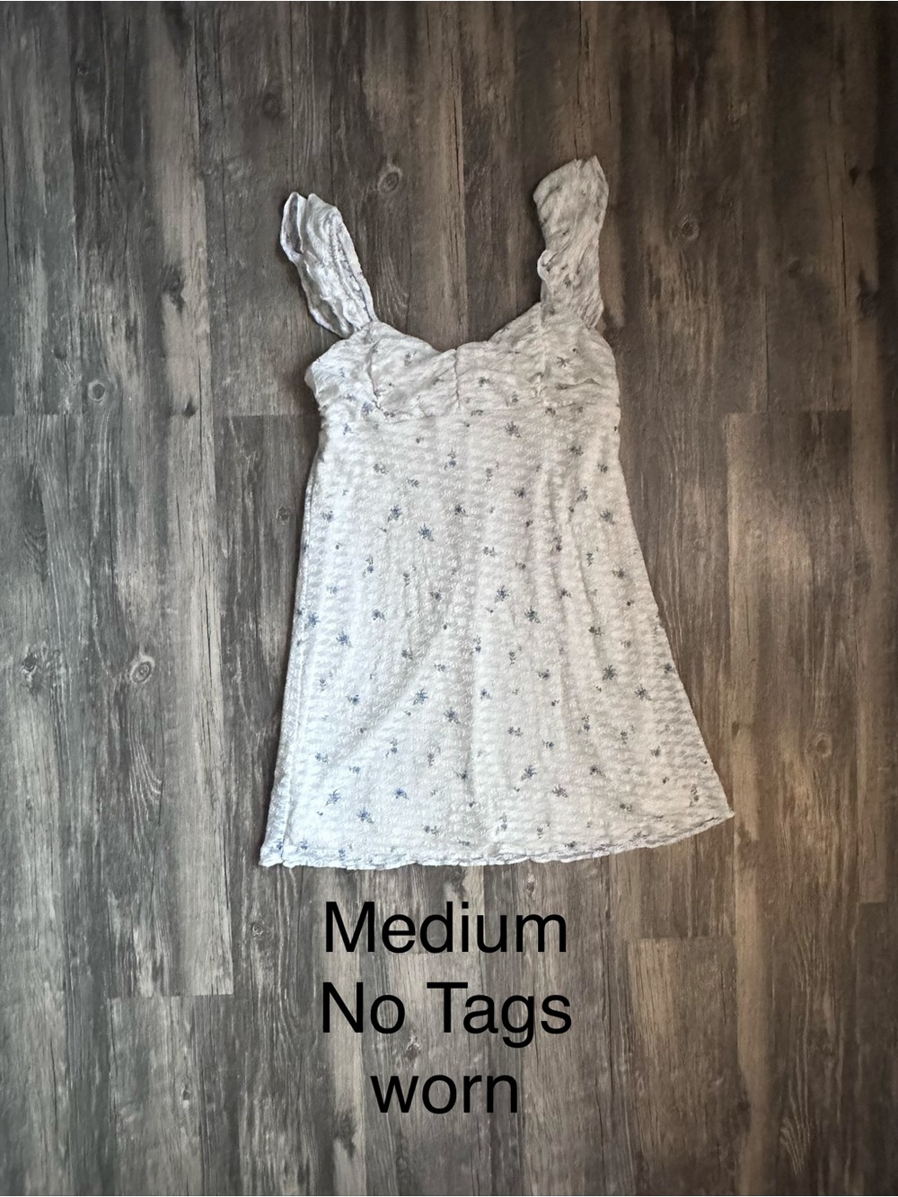 No Boundaries Double Ruffle Ruched Mini Dress Women's Size Medium